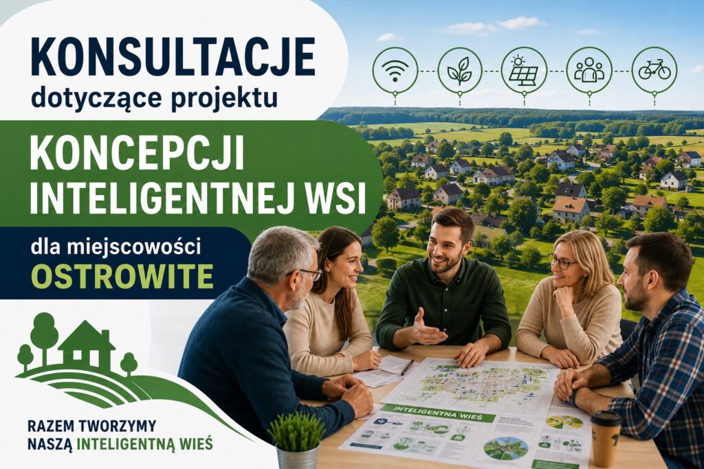 Konsultacje dotyczących projektu Koncepcji Inteligentnej Wsi dla miejscowości Ostrowite